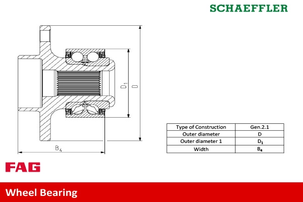Schaeffler FAG Set rulment roata 713610650 se potriveste la VW TRANSPORTER T5 bus (7HB, 7HJ, 7EB, 7EJ) 2004 2005 2006 2007 2008 2009 2010 2011 2012 2013 2014 2015