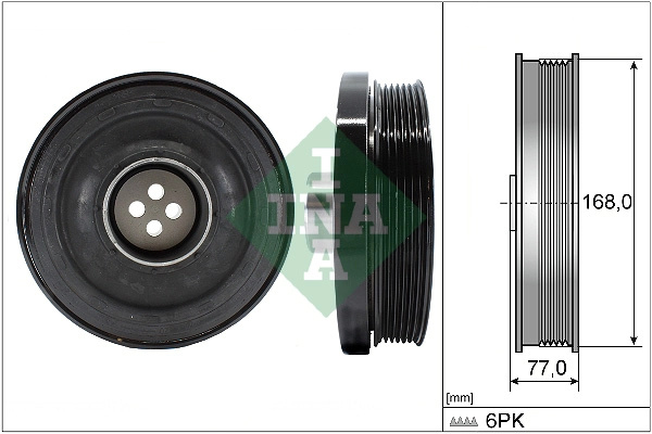 Schaeffler INA Fulie curea, arbore cotit 544013010 se potriveste la BMW 1 cupe (E82) 2007 2008 2009 2010 2011 2012 2013