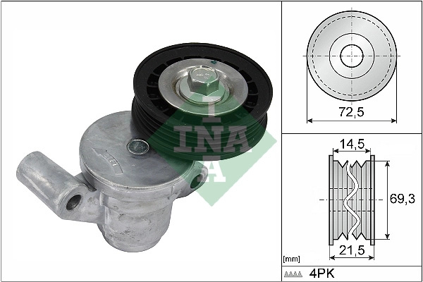 Schaeffler INA Intinzator curea, curea distributie 534070510 la FORD TRANSIT CONNECT V408 Autoutilitara/limuzina spatioasa 2013 2014 2015 2016 2017 2018