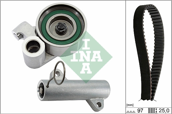 Schaeffler INA Set curea de distributie 530071910 la TOYOTA HILUX VIII pick-up (_N1_) 2KD-FTV 2494cc 144cp 106kW 2015 2016 2017 2018 2019 2020