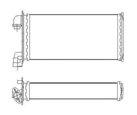 Schimbator caldura incalzire habitaclu 53543 NRF p