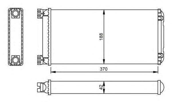 Schimbator caldura incalzire habitaclu 53549 NRF pentru Volvo S70 Volvo V90 Volvo S40 Vw Golf Skoda Yeti Nissan Murano Volvo S80 Nissan Dualis Nissan Qashqai Skoda Favorit Vw Caravelle Vw Transporter Vw Vanagon Vw Cc Vw Passat Vw Beetle Vw Novo Vw De