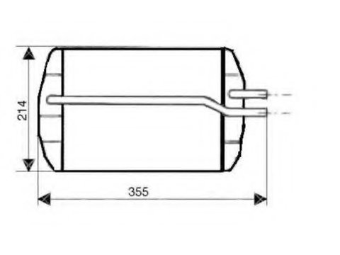 Schimbator caldura incalzire habitaclu 53633 NRF pentru Ford Fiesta Mazda 121 Mazda Soho Ford Courier Ford Ka Ford Puma Ford Street