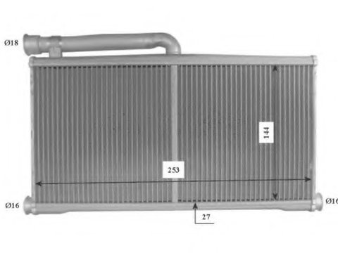 Schimbator caldura incalzire habitaclu 54206 NRF pentru Audi A6
