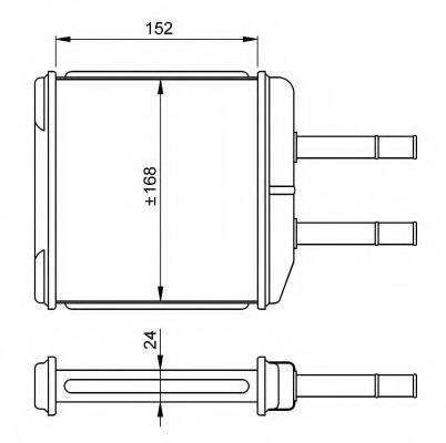 Schimbator caldura incalzire habitaclu 54260 NRF pentru Chevrolet Matiz Chevrolet Spark Daewoo Matiz