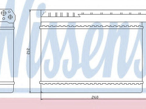 Schimbator caldura incalzire habitaclu 70512 NISSENS pentru Bmw Seria 3