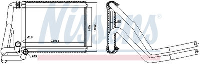 Schimbator caldura incalzire habitaclu 707071 NISS