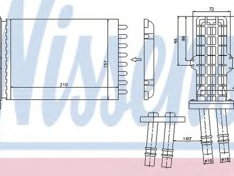 Schimbator caldura incalzire habitaclu 73258 NISSENS pentru Renault Espace Renault Avantime