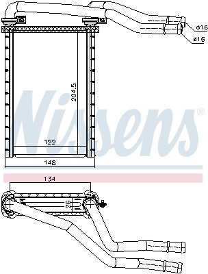 Schimbator caldura incalzire habitaclu 73991 NISSE