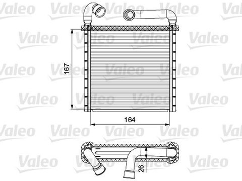 Schimbator caldura incalzire habitaclu 811506 VALEO pentru Vw Golf Skoda Octavia Audi Tt Skoda Superb Seat Ateca Skoda Kodiaq