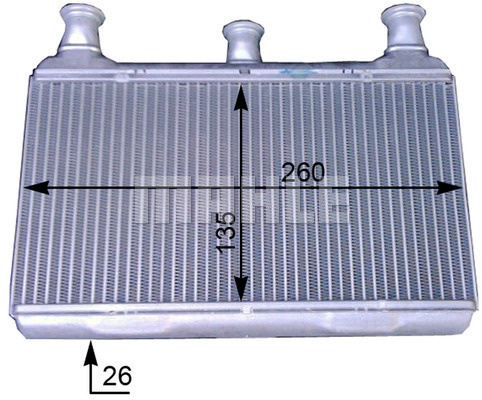 Schimbator caldura incalzire habitaclu AH115000P MAHLE pentru Bmw Seria 5 Bmw Seria 6