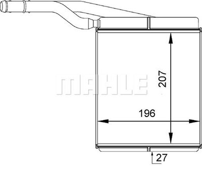 Schimbator caldura incalzire habitaclu AH143000P M