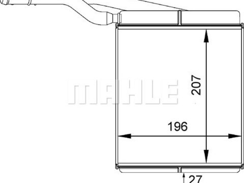 Schimbator caldura incalzire habitaclu AH143000P MAHLE pentru Ford Focus Ford Tourneo Ford Transit