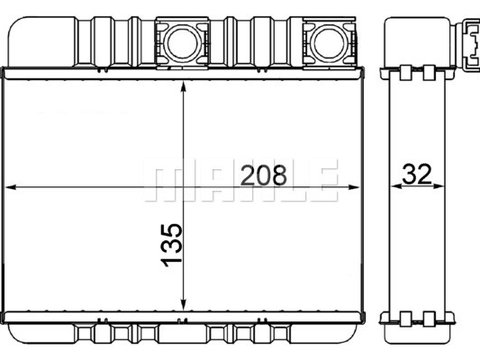 Schimbator caldura, incalzire habitaclu (AH87000S BEH MAH) BMW,BMW (BRILLIANCE)