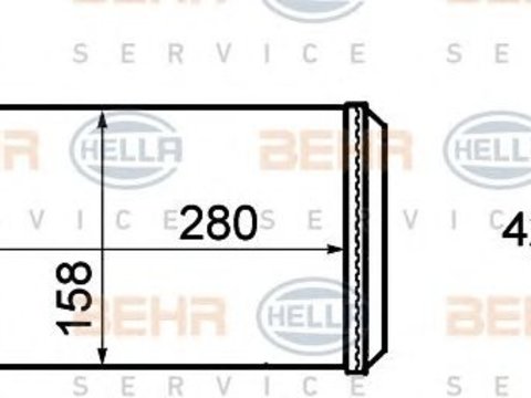 Schimbator caldura incalzire habitaclu ALFA ROMEO 166 00- - Cod intern: W20091638 - LIVRARE DIN STOC in 24 ore!!!