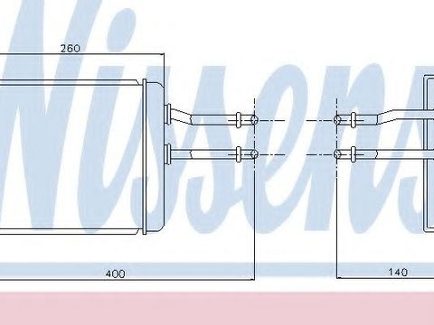 Schimbator caldura, incalzire habitaclu ALFA ROMEO 147 (937) (2000 - 2010) NISSENS 70017 piesa NOUA