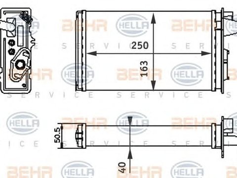 Schimbator caldura incalzire habitaclu ALFA ROMEO 155 (167) - Cod intern: W20091834 - LIVRARE DIN STOC in 24 ore!!!