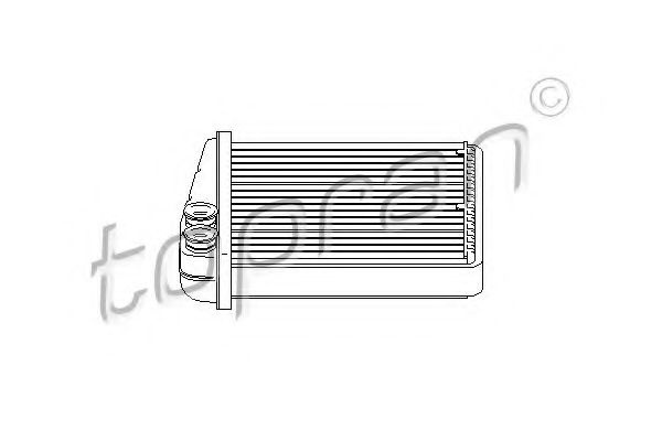 Schimbator caldura, incalzire habitaclu AUDI A3 Sportback (8PA) (2004 - 2013) TOPRAN 112 416