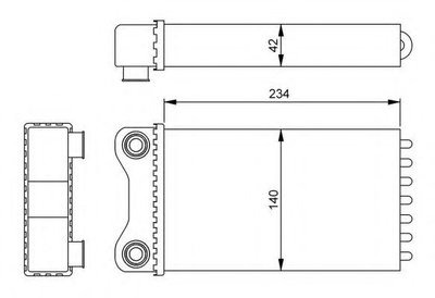 Schimbator caldura, incalzire habitaclu AUDI A4 (8