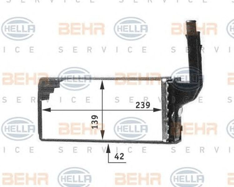 Schimbator caldura, incalzire habitaclu CITROEN AX/ SAXO / PEUGEOT 106