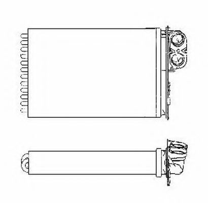 Schimbator caldura, incalzire habitaclu CITROEN C5 II (RC) (2004 - 2016) NRF 53553 piesa NOUA