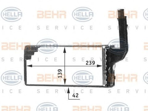 Schimbator caldura incalzire habitaclu CITROEN SAXO/AX/PEUGEOT 106 - Cod intern: W20091819 - LIVRARE DIN STOC in 24 ore!!!