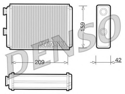 Schimbator caldura, incalzire habitaclu FIAT DOBLO microbus (223, 119) (2001 - 2020) DENSO DRR09070