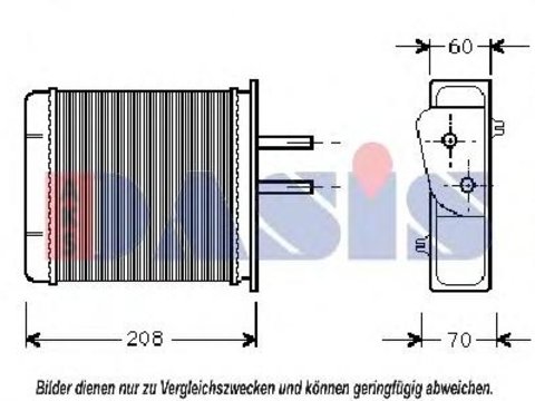 Schimbator caldura, incalzire habitaclu FIAT PUNTO (176), FIAT PUNTO Cabriolet (176C), FIAT BARCHETTA (183) - AKS DASIS 089020N