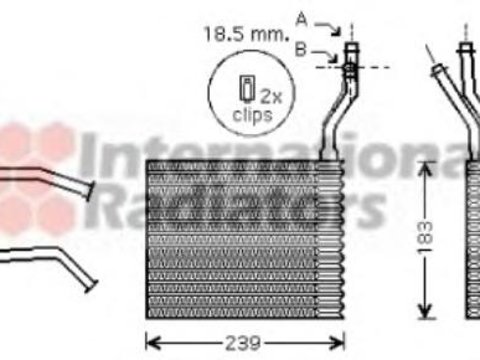 Schimbator caldura, incalzire habitaclu FORD FOCUS C-MAX, FORD FOCUS II (DA_), FORD FOCUS II Station Wagon (DA_) - VAN WEZEL 18006365