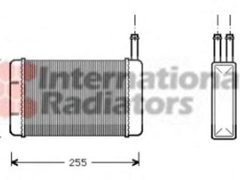 Schimbator caldura, incalzire habitaclu FORD FIESTA Mk III (GFJ), FORD FIESTA caroserie (FVD), FORD COURIER caroserie (F3L, F5L) - VAN WEZEL 18006134