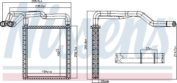 Schimbator caldura. incalzire habitaclu Heater HYUNDAI BAYON I20 ACTIVE I20 II I20 III 1.0-1.6 11.14- HYUNDAI i20 ACTIVE (IB, GB), Hatchback, 09.2015 - Nissens 77650