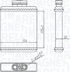 Schimbator caldura. incalzire habitaclu Heater AUD