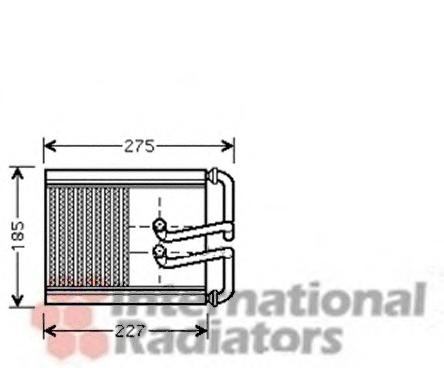 Schimbator caldura, incalzire habitaclu HYUNDAI TUCSON (JM) - VAN WEZEL 82006169