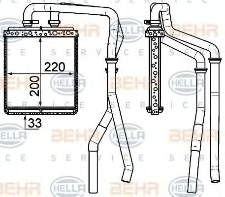 Schimbator caldura incalzire habitaclu IVECO DAILY - Cod intern: W20091677 - LIVRARE DIN STOC in 24 ore!!!