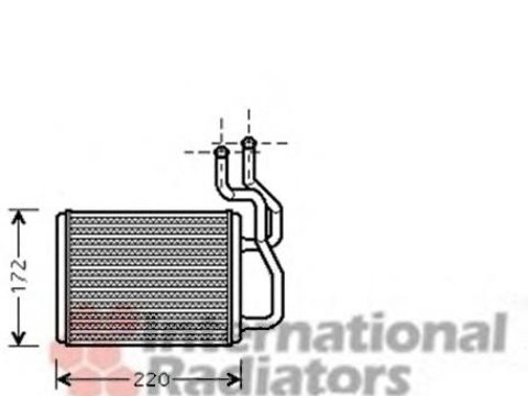 Schimbator caldura, incalzire habitaclu KIA CARENS Mk II (FJ) - VAN WEZEL 83006088