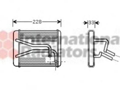 Schimbator caldura, incalzire habitaclu KIA CARENS I (FC) - VAN WEZEL 83006048