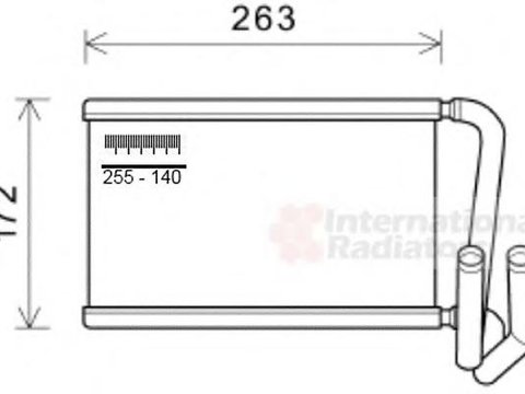 Schimbator caldura, incalzire habitaclu KIA SORENTO I (JC) - VAN WEZEL 83006169