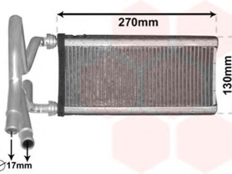 Schimbator caldura, incalzire habitaclu LEXUS GS (GRS19, UZS19, URS19, GWS19) (2005 - 2011) VAN WEZEL 53006706 piesa NOUA