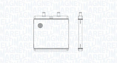 Schimbator caldura, incalzire habitaclu MAGNETI MA