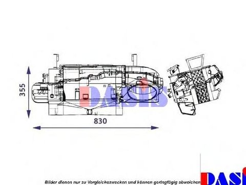 Schimbator caldura, incalzire habitaclu MERCEDES-BENZ ATEGO, MERCEDES-BENZ AXOR - AKS DASIS 139002N