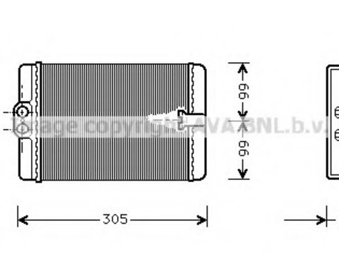 Schimbator caldura incalzire habitaclu MSA6250 AVA QUALITY COOLING pentru Mercedes-benz E-class Mercedes-benz C-class Mercedes-benz Clk Mercedes-benz S-class Mercedes-benz Cl-class