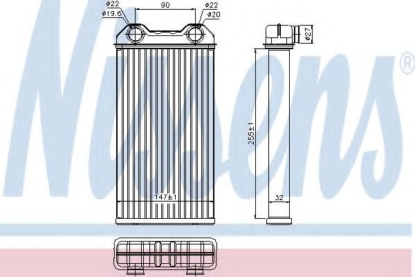 Schimbator caldura, incalzire habitaclu NISSAN PRI