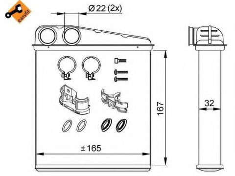 Schimbator caldura, incalzire habitaclu NISSAN NOTE (E11) (2006 - 2013) NRF 58211 piesa NOUA