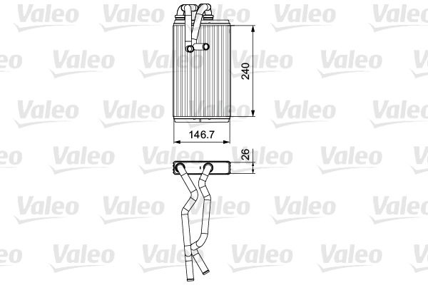 Schimbator caldura incalzire habitaclu ~ Peugeot 4007 2007 2008 2009 2010 2011 2012 2013 2014 2015 2016 2017 2018 2019 2020 2021 2022 2023 2024 ~ 811525 ~ VALEO