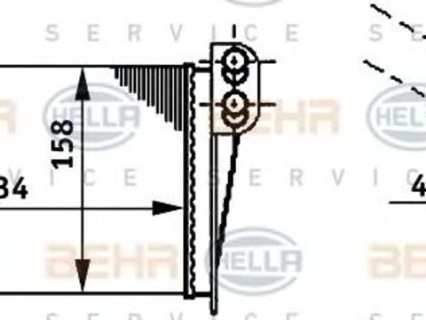 Schimbator caldura incalzire habitaclu RENAULT SYMBOL II (LU1/2_) - Cod intern: W20091643 - LIVRARE DIN STOC in 24 ore!!!