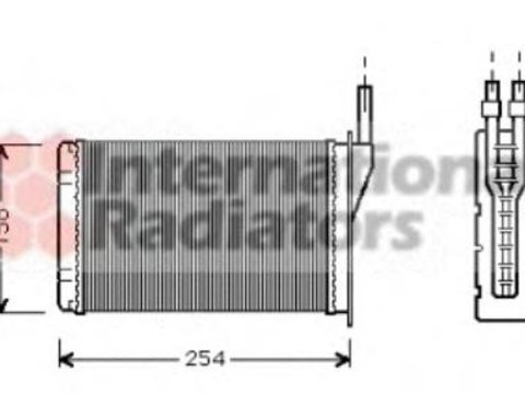 Schimbator caldura, incalzire habitaclu RENAULT EXTRA caroserie (F40_, G40_), RENAULT ESPACE (J11_), RENAULT ENCORE (B/C37_) - VAN WEZEL 43006087