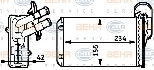 Schimbator caldura incalzire habitaclu SEAT IBIZA Mk III (6K1) - Cod intern: W20091831 - LIVRARE DIN STOC in 24 ore!!!