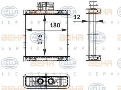 Schimbator caldura incalzire habitaclu VOLKSWAGEN POLO (9N_) - Cod intern: W20091652 - LIVRARE DIN STOC in 24 ore!!!