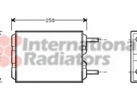 Schimbator caldura, incalzire habitaclu VOLVO 240 limuzina (P242, P244), VOLVO 240 Break (P245), VOLVO 260 limuzina (P262, P264) - VAN WEZEL 59006040