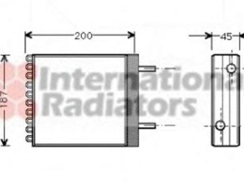 Schimbator caldura, incalzire habitaclu VOLVO 340-360 limuzina (344), VOLVO 340-360 (343, 345) - VAN WEZEL 59006066